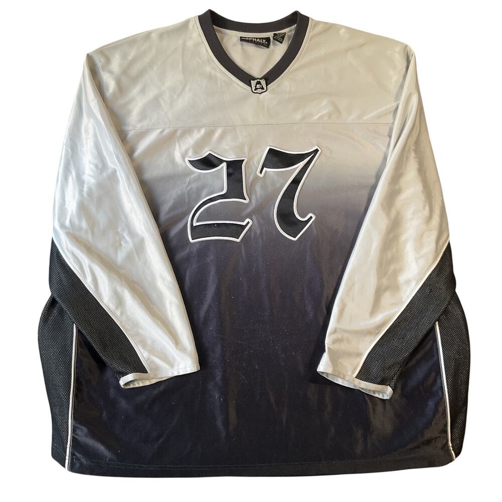 Asphalt Legend Men Sweatshirt 2XL Gray 22 Asphalt Embroidered Long Sleeve V-neck